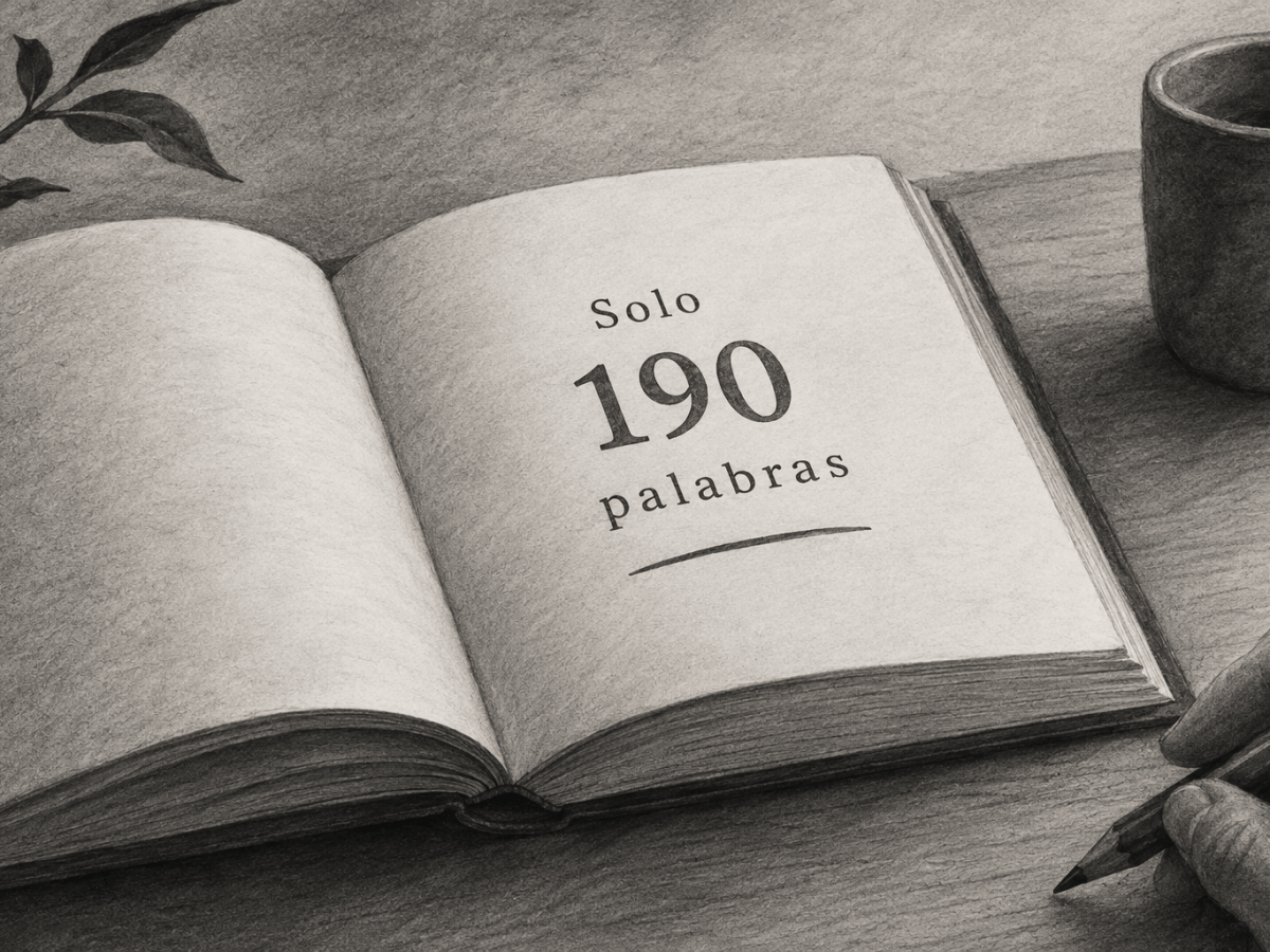 Estás a 190 palabras de quitarte el nudo de la&nbsp;garganta